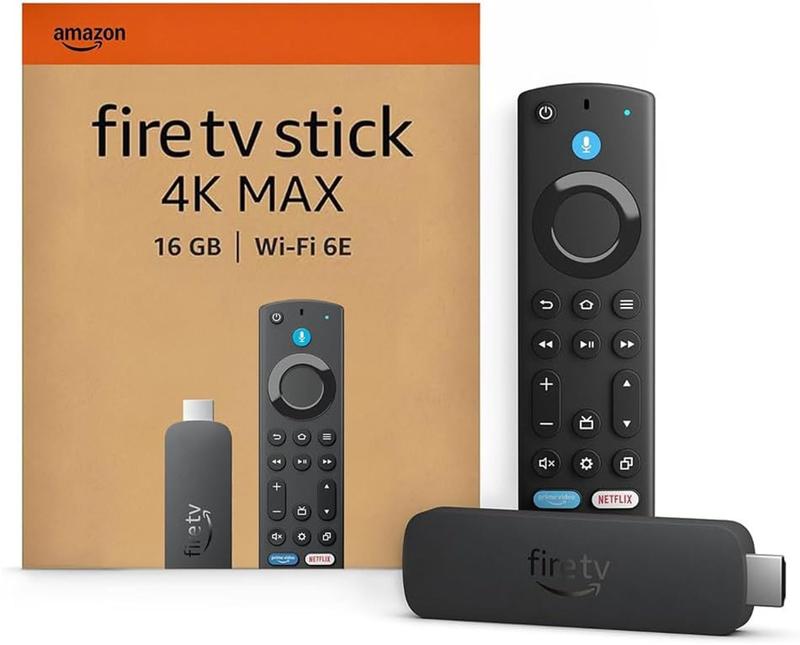 Novo AMAZON Fire TV Stick 4K MAX (2ª Geração) Wi-Fi 6E Quad-core